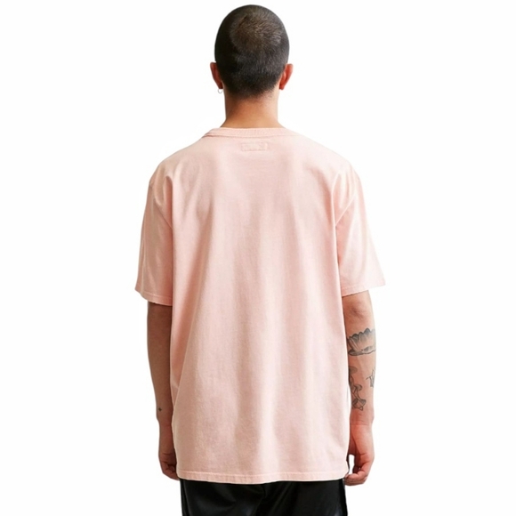 Guess - Oversized Vintage Triangle Logo Pink Shirt - Picture 4 of 15